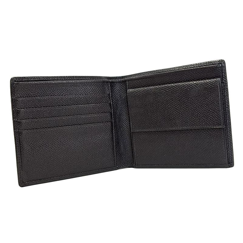 Bvlgari Bifold Wallet - Black Leather