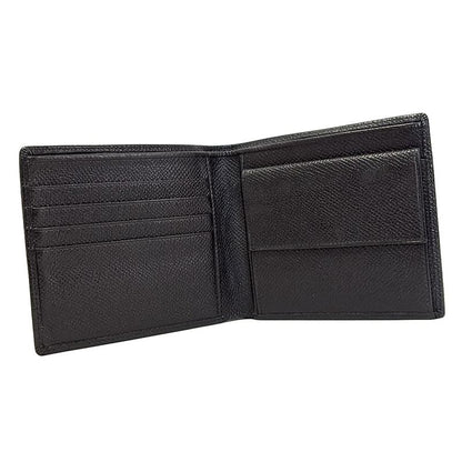 Bvlgari Bifold Wallet - Black Leather