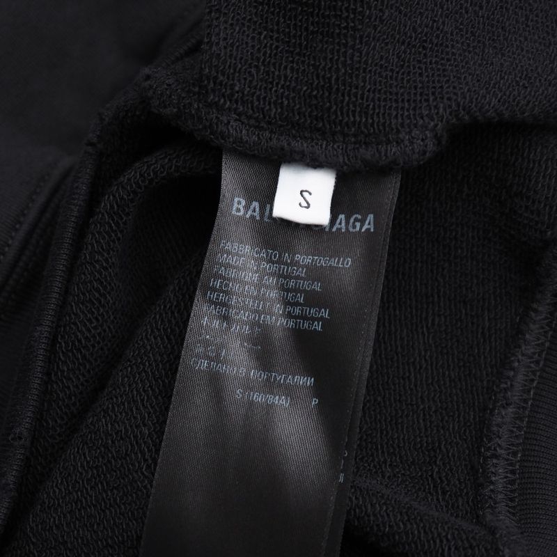 2022Balenciaga Destroyed Logo Hoodie Size S Logo Print Aged 20250722 Ra5608