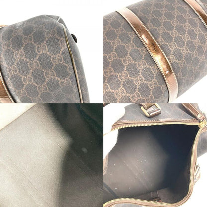 Gucci Handbag GG Plus Logo 193603 Pvc/leather Brown