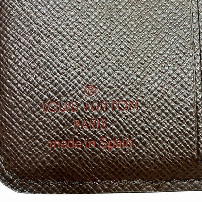 Louis Vuitton Damier Compact Zip N61668 Bifold Wallet Unisex