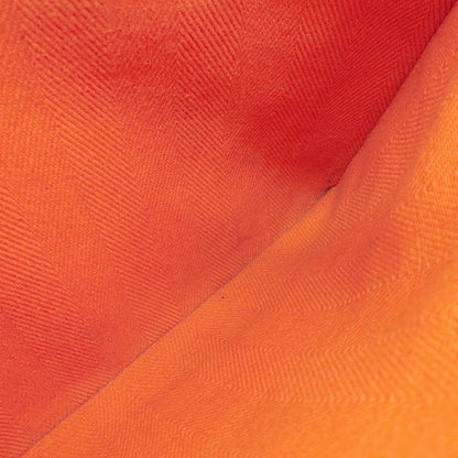 Hermes Handbag Valparaiso PM Twirl Chevron Leather Orange Silver Hardware G