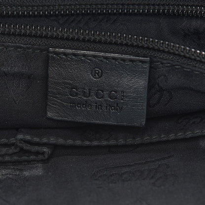 Gucci GG Imprime Monogram Medium Buckle Flap Messenger Bag Black Mens