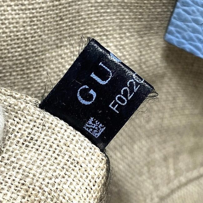 Gucci Pouch Ec22858 Light Blue Bamboo 449652 Excellent Condition