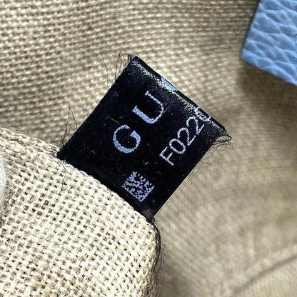 Gucci Pouch Ec22858 Light Blue Bamboo 449652 Excellent Condition
