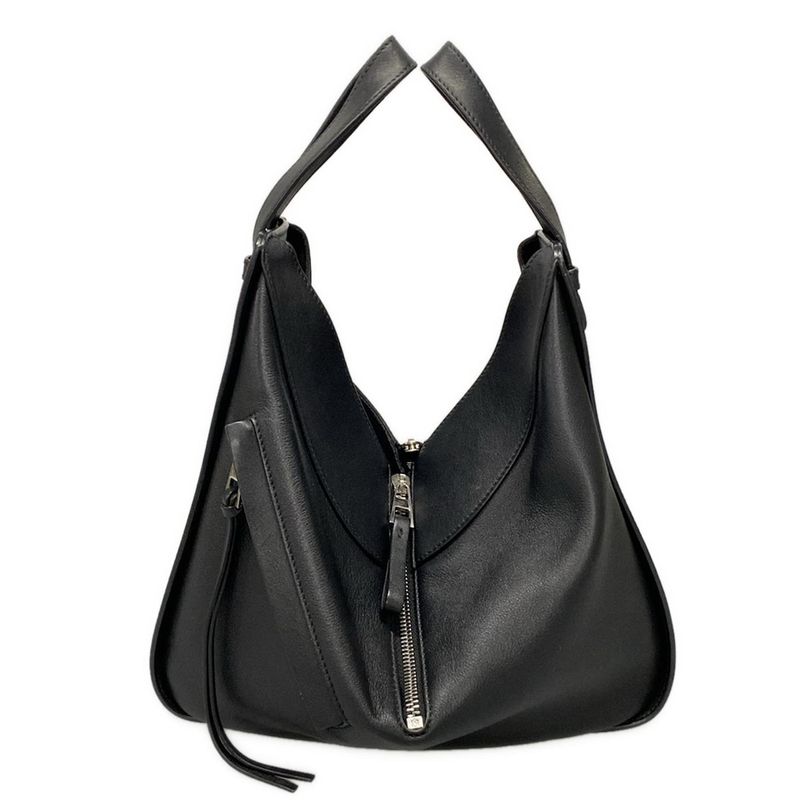 Loewe Tote Bag Hammock Bag Small Black With C Engraved Leather