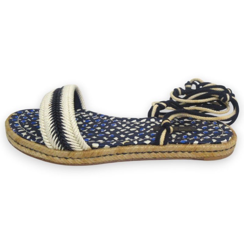 Good Louis Vuitton Shoe Lace Strap Jute Flat Sandals 37 Approx 23.5cm (9.25in)