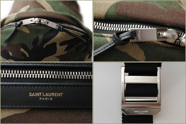 Saint Laurent Backpack YSL Saint Laurent City Camouflage Army Green 435988