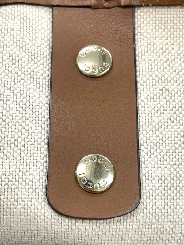 Gucci GG Supreme Tote Bag 211134 Unisex Brown Made In Italy