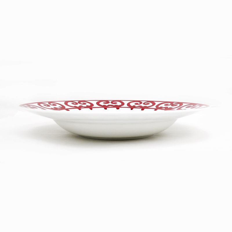 Hermes Supplate Gadal Kivil White RED Plate Pottery Tableware Accessorie