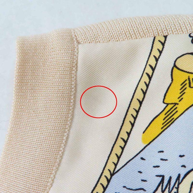 Hermes Vintage MONT Sainct Michel Mont Saint Michel Silk Cotton Rare Vest