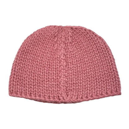 Hermes Hat Knit Hat Joplin Beanie H242004n Frme M Size Calfskin Button Rose