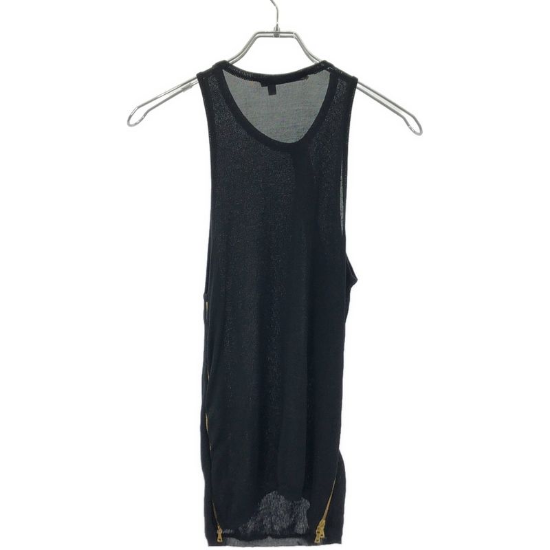 Balenciaga 2004aw Nicolas Ghesquiere Period Zip Design Silk Knit Vest 143716