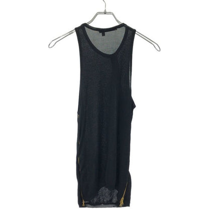 Balenciaga 2004aw Nicolas Ghesquiere Period Zip Design Silk Knit Vest 143716