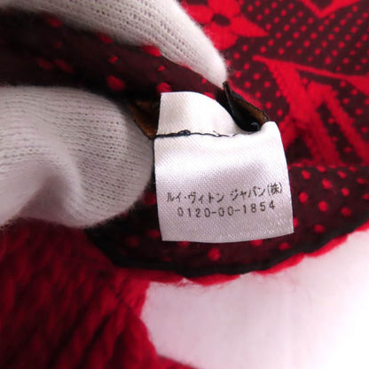 Louis Vuitton M72432 Echarpe Logomania Silk-blend Ruby Monogram Fringed Scarf