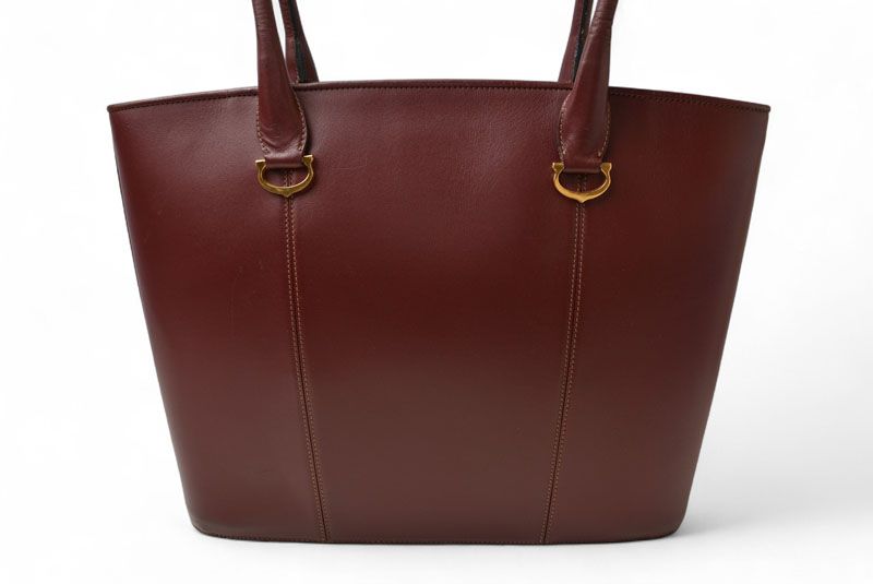 Cartier Tote Bag Must Line Cartier Bag Vintage Leather Bordeaux