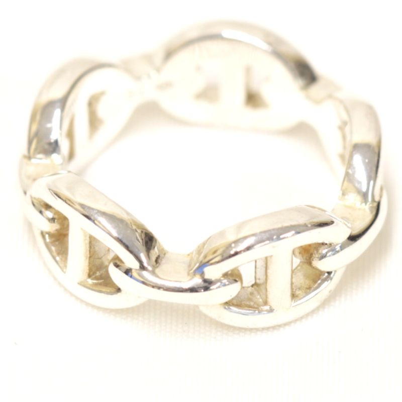 925 Silver Hermes Chaine D'ancre Ancienne Ring #51 Ring Size 11