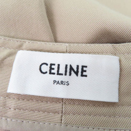 Celine 2p06a539w Triomphe Gold Button High Waist 100% Cotton Loose Fit Cargo