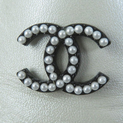 CHANEL 16P G31630 Coco Mark Flat Leather Shoes White Black 35 With Box