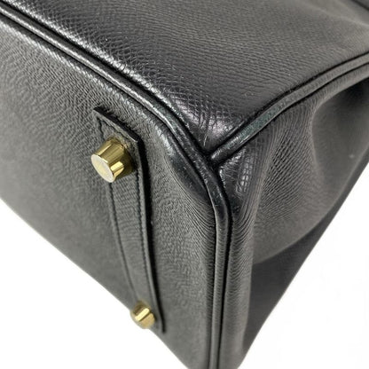 Hermes Handbag Birkin 30 Black Gold Hardware