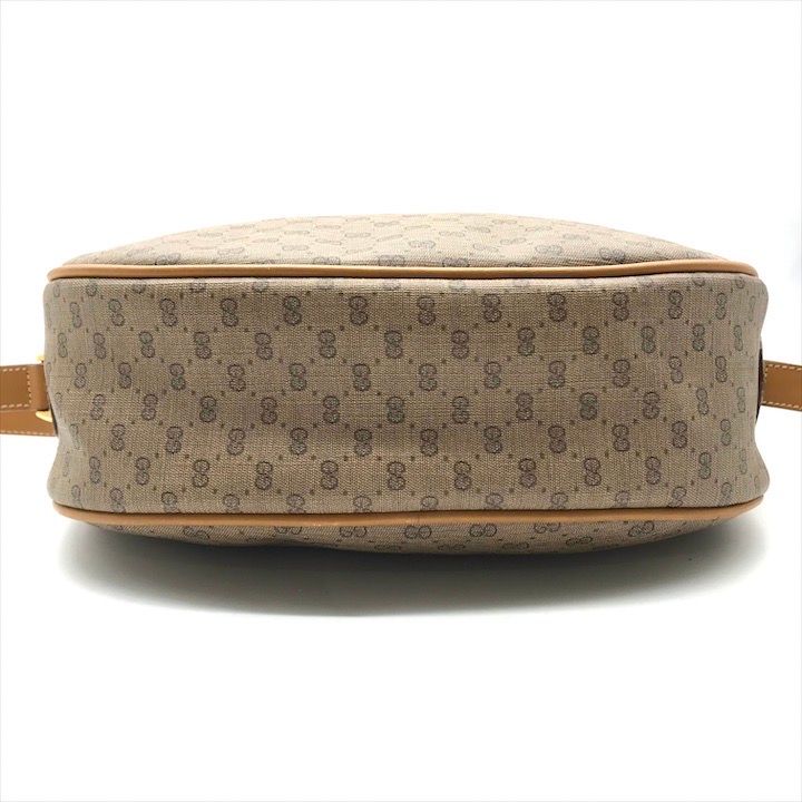 Gucci Vintage Micro GG Shoulder Bag Sherry Line Brown