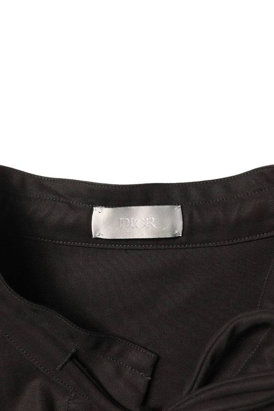 Dior 493c505a6226 Ribbon Collar Pullover Long Sleeve Shirt Men 46