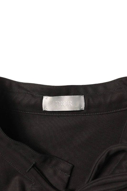 Dior 493c505a6226 Ribbon Collar Pullover Long Sleeve Shirt Men 46