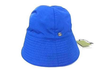 Gucci 100% Polyester Bucket Hat Size M Women's Blue Bi8680