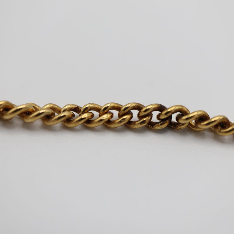 Celine Necklace Circle Logo Gold Color Approx 26.5 G Accessories With Bag H1916