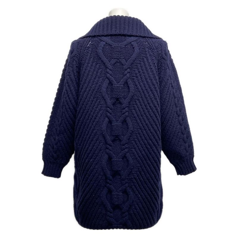 Chanel Long Sleeved Sweater Size 34 S Women - P59162 Dark Navy Cashmere Blend /