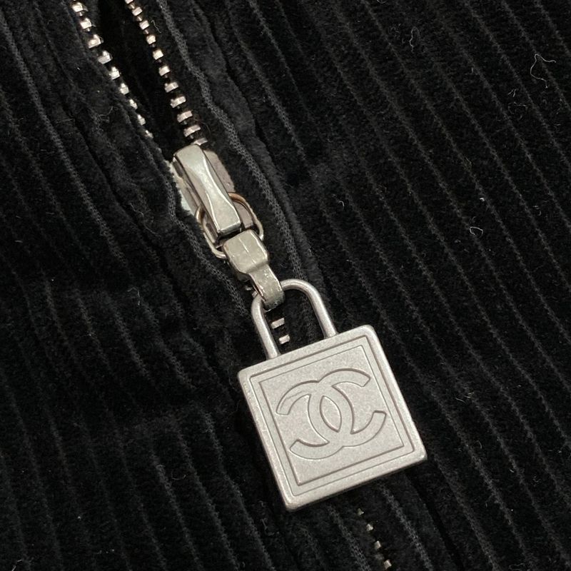 Chanel Blouson Size 38 M Womens P21718 Black Long Sleeves / Autumn / Winter /