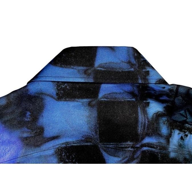 Louis Vuitton LV Soruc All Over Silk Long Sleeve Shirt Rm212m Hls17w Black and