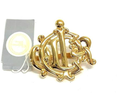 Christian Dior Vintage Scarf Ring Scarf Clasp Accessory Gold Bs0422