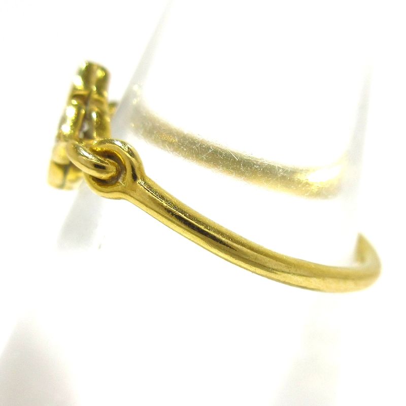 Cartier Ring 47 Hindu 18K Yellow Gold X Diamonds 4P Diamonds