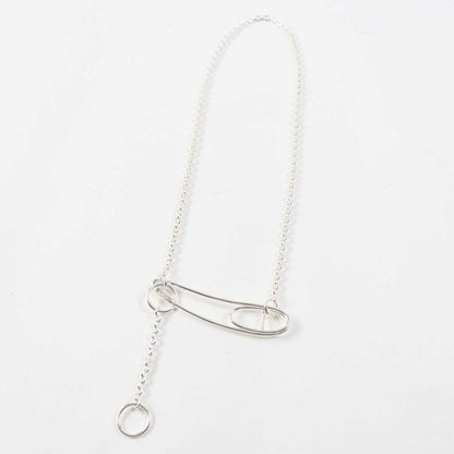 Hermes Chaine D'ancre Punk Long Necklace Ag925 Silver With Box Made In France