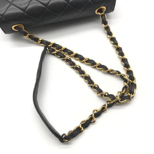 Chanel Quilted Big CC Logo Chain Shoulder Bag Black