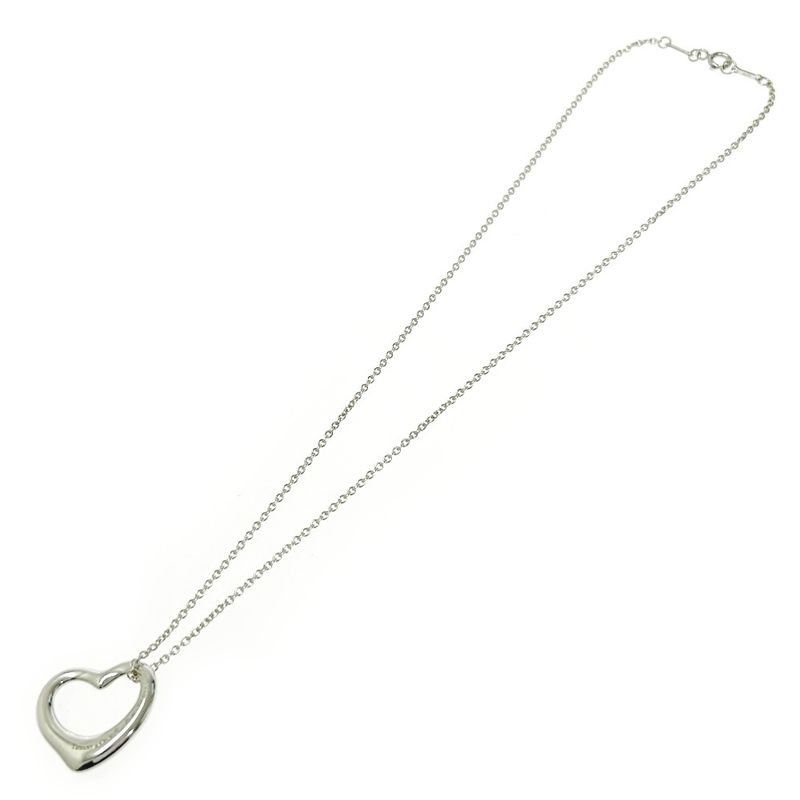 Tiffany & Co Tiffany & Co Silver Elsa Peretti Open Heart Necklace 6.8g 925