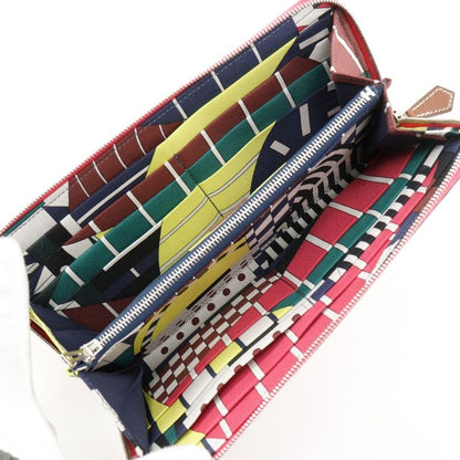 Hermes Azap Long Silk-in Vaux Epson Rose Mexico Pink A Women's Long Wallet