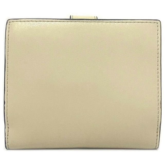 Fendi Bifold Wallet Beige Gold Orange 8m0386 Excellent Condition