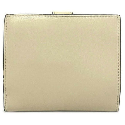 Fendi Bifold Wallet Beige Gold Orange 8m0386 Excellent Condition