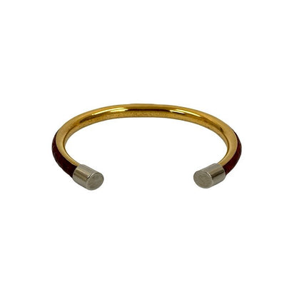 Gucci GG Logo Leather Bangle Bracelet Accessories Small