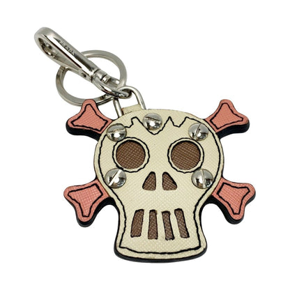 Prada Key Holder Skull Leather