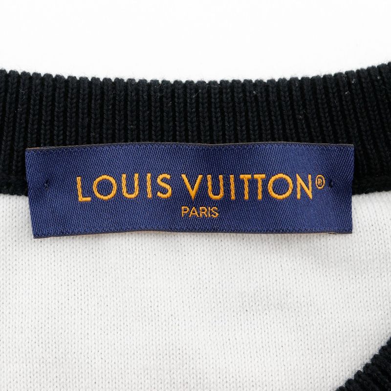 Louis Vuitton Monogram Gradient Rm232q USO Hkn44w Cotton Black Men's Sweater