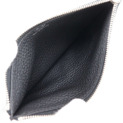 Hermes Dogon GM Togo Black □R Unisex Long Wallet