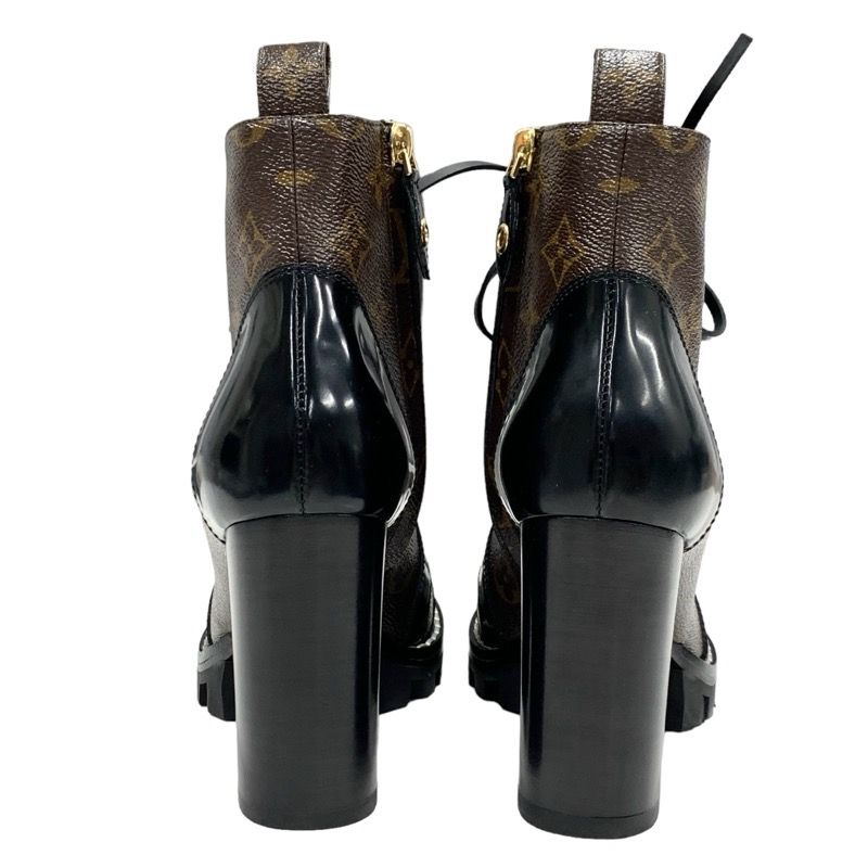 Louis Vuitton Star Trail Line Monogram Boots Short Boots Shoes Leather Brown