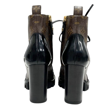 Louis Vuitton Star Trail Line Monogram Boots Short Boots Shoes Leather Brown