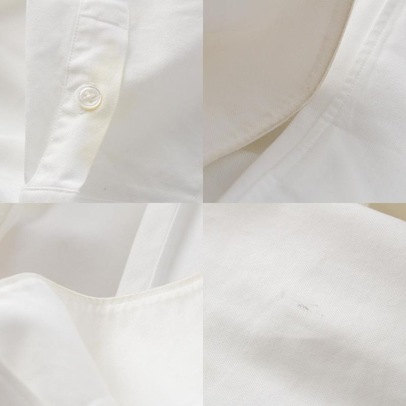 Louis Vuitton 20SS Cotton LV Label Long Sleeve Long Sleeve Shirt Top White XS