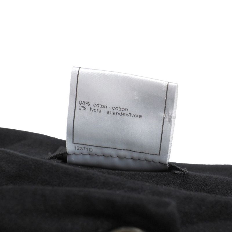 Chanel Pants Size 38 01A Coco Button CC Button Stretch Tapered Pants 20251008