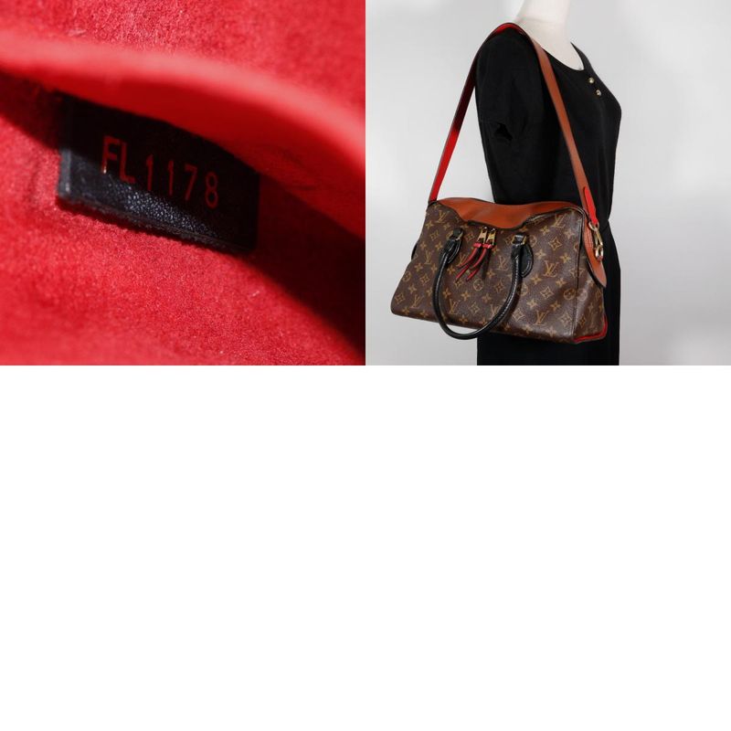 Louis Vuitton Tailley Tote 2WAY Shoulder M41456 Monogram Canvas Brown Fl1178