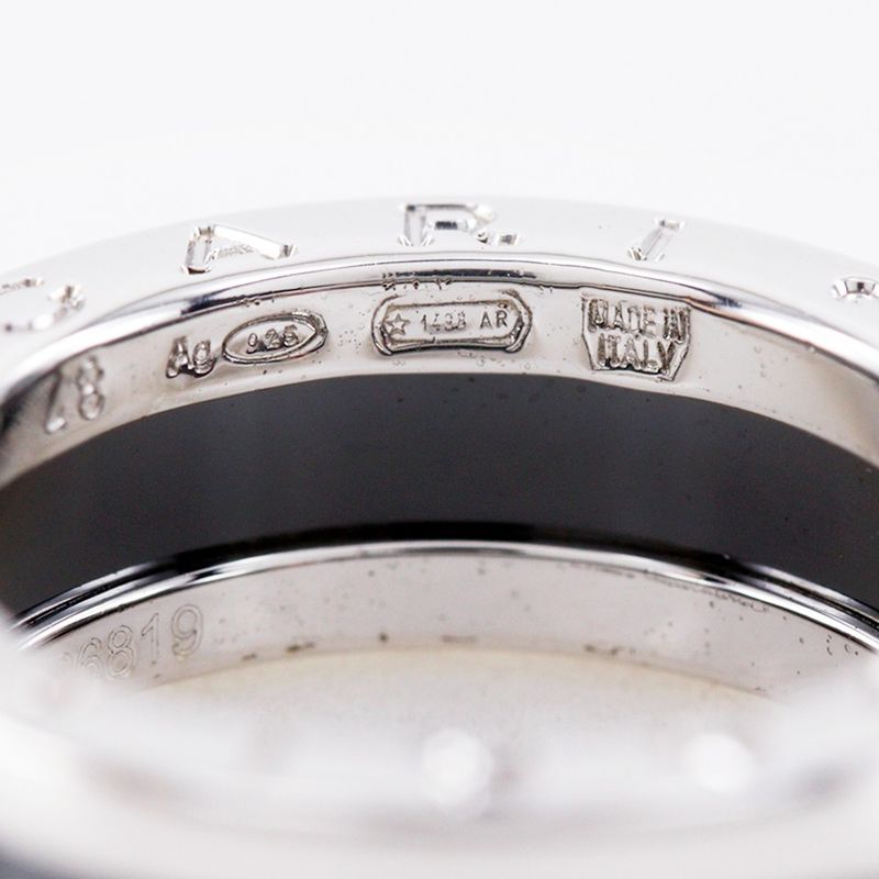 Bvlgari Bulgari Save The Children Silver 925 X Black Ceramic 7.5 Ladies 5.9g